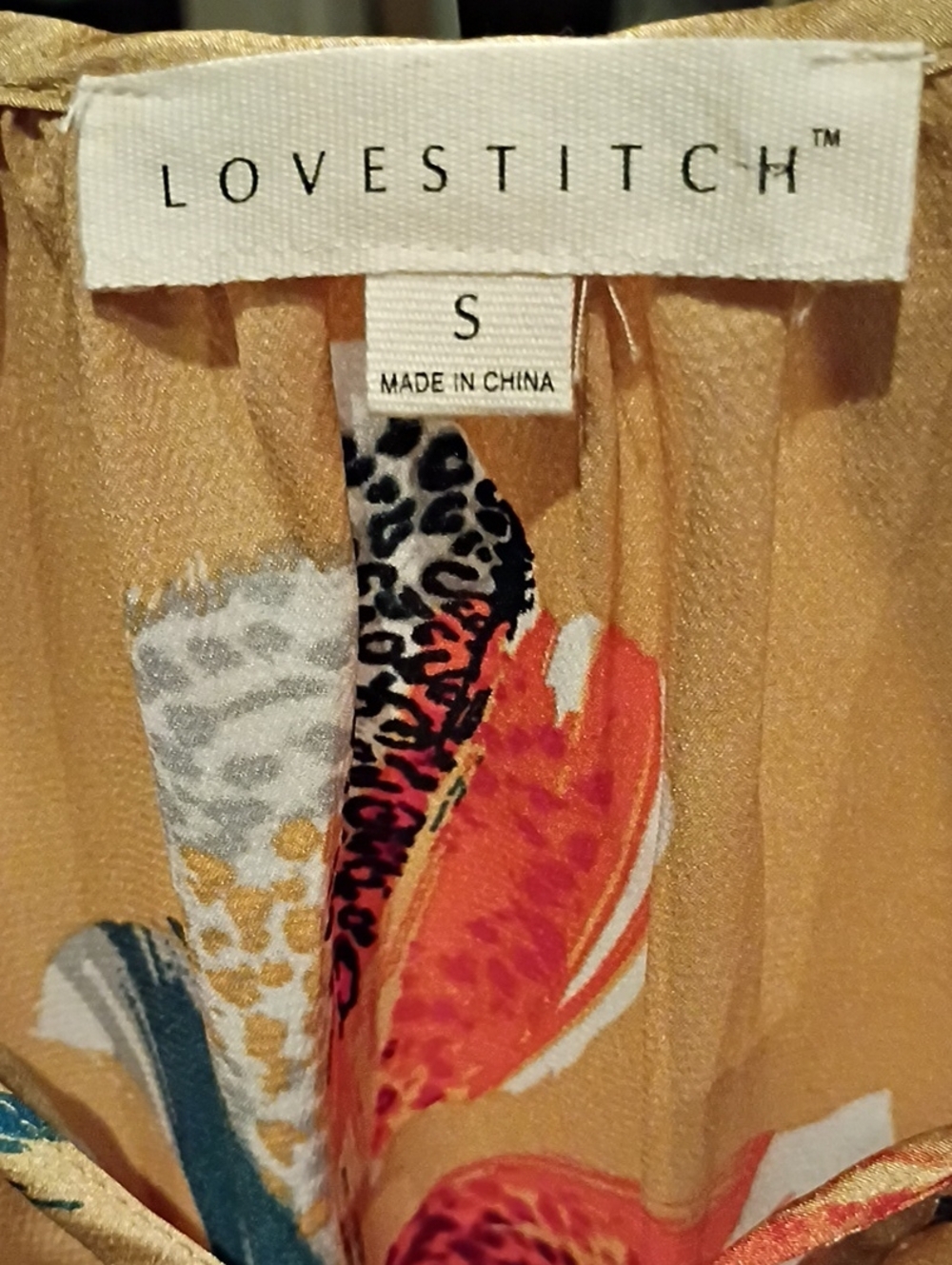 LOVESTITCH GOLD Blouse  with Multicolored Splotches